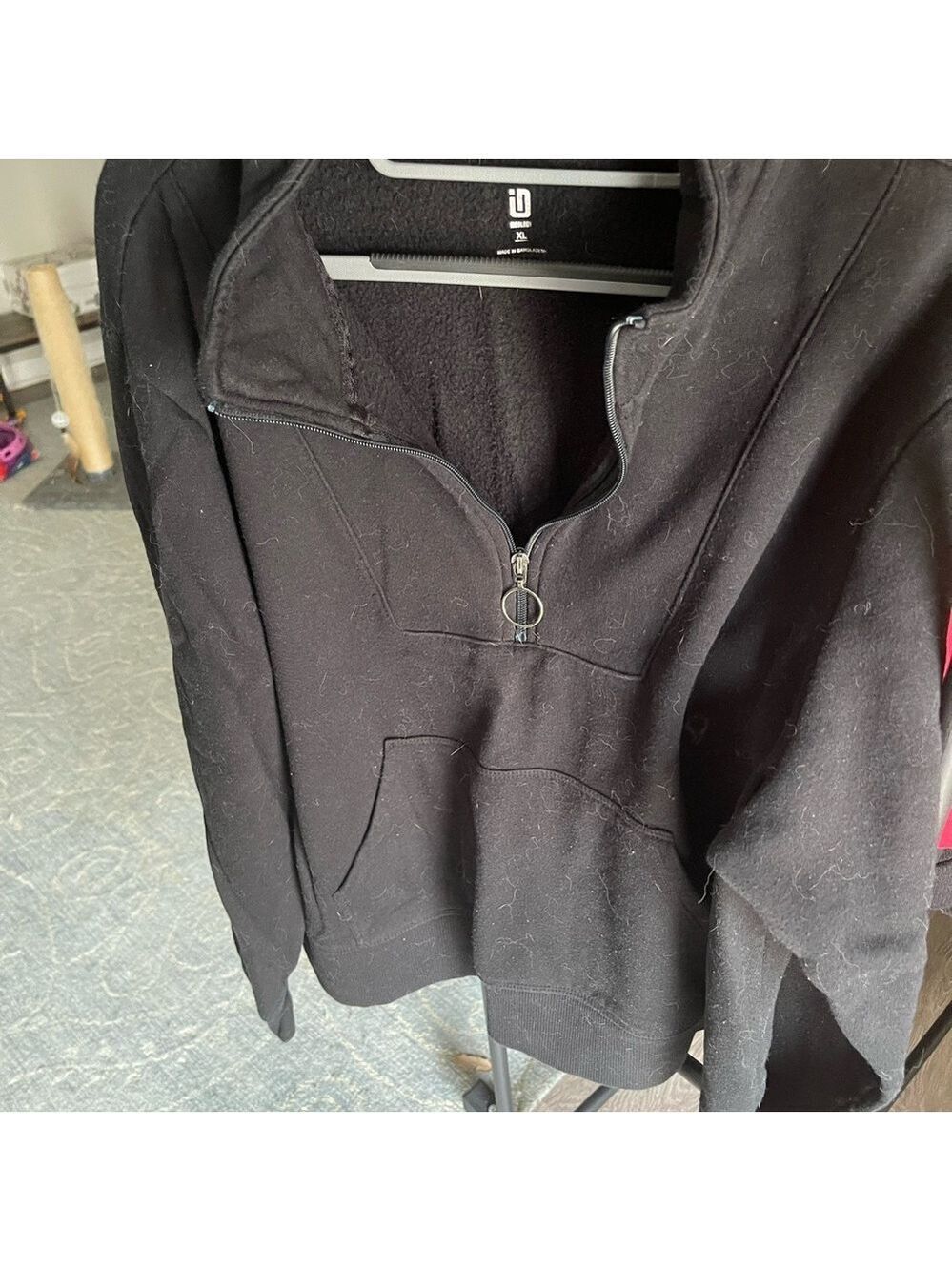 Ideology Black Fleece Jacket Zip Up.